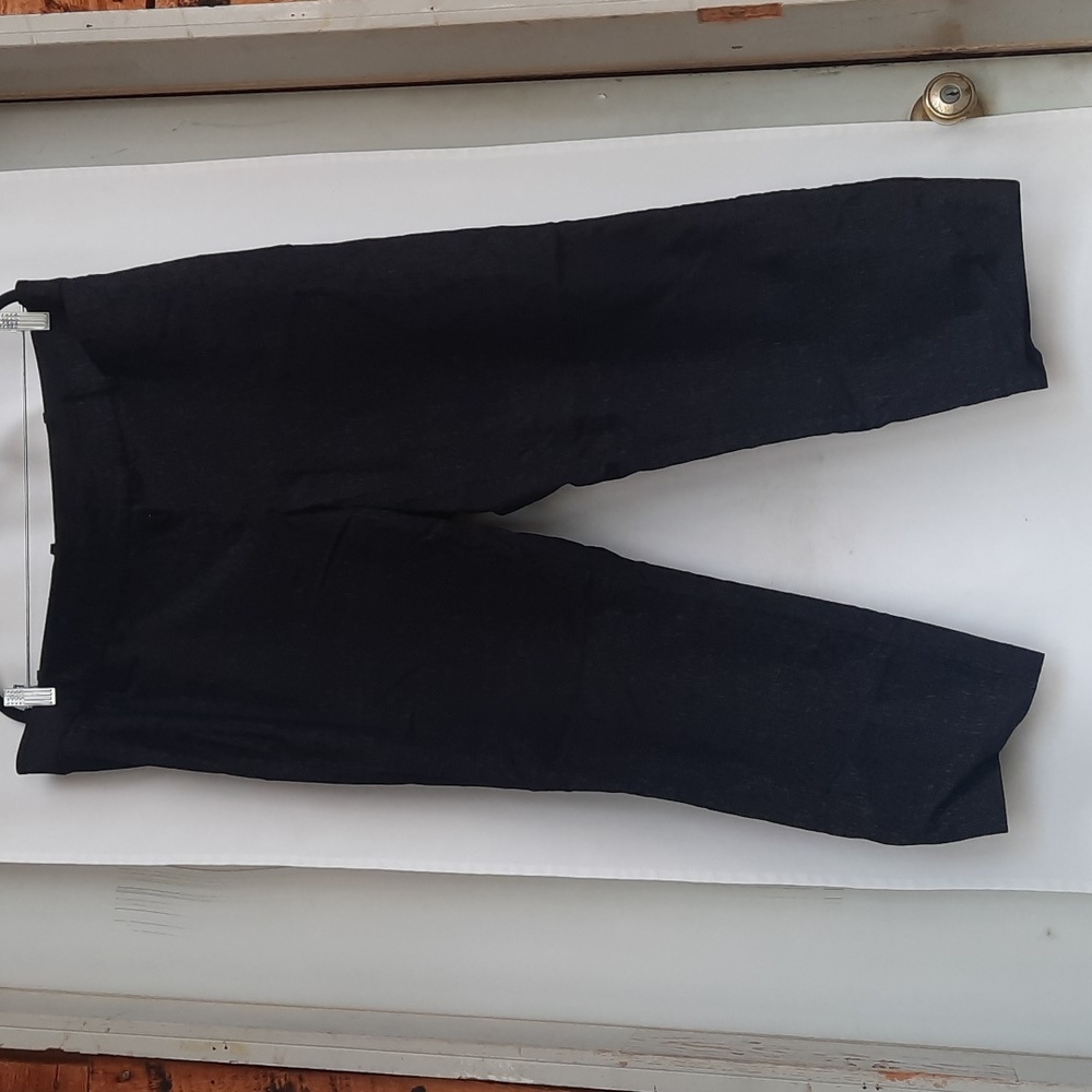 Lane Bryant The Allie Crop Ankle Black Stretch Career Work Pants Size 20